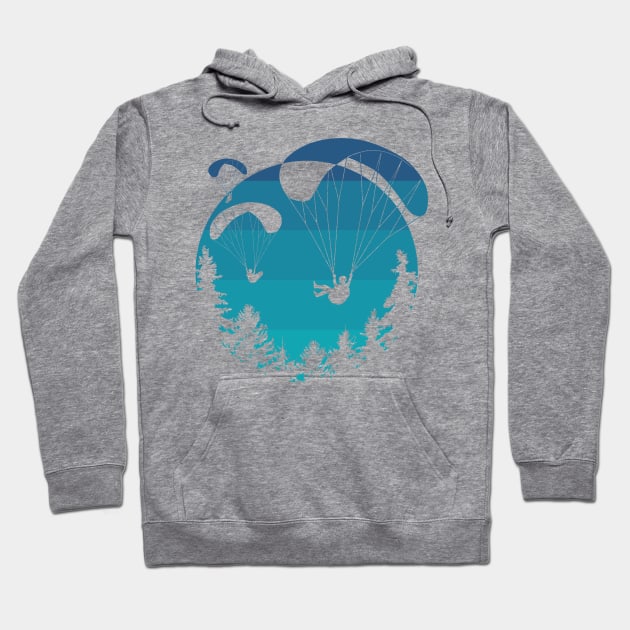 Paragliding Gaggle Hoodie by TheWanderingFools